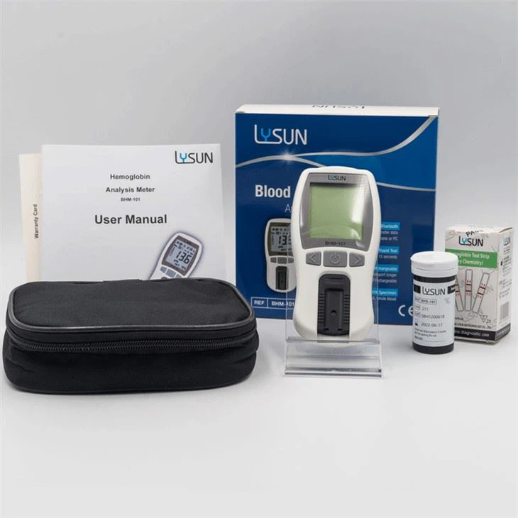 HB Meter Machine With Lancets And Test Strips