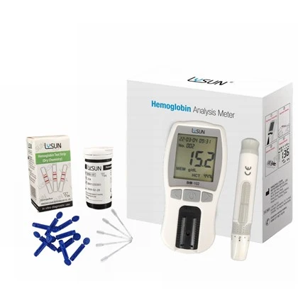 LYSUN znižani analizator hemoglobina HCT s 50 kosi testnih lističev BHM-102