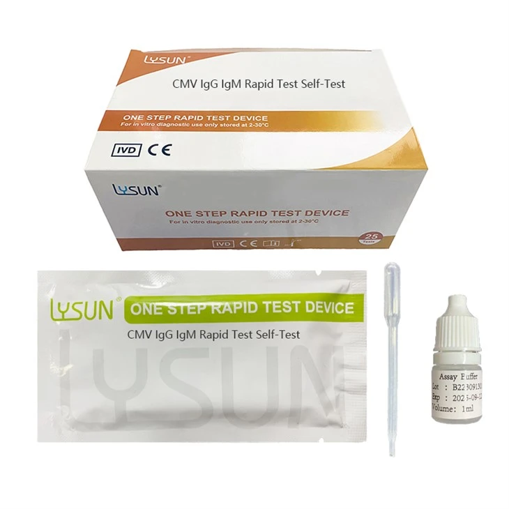 Hitri test IgG/IgM za citomegalovirus, samotestiranje